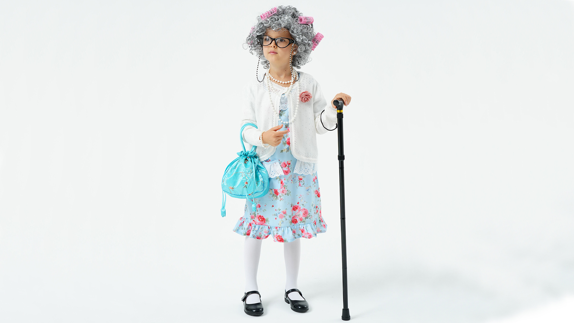 Disfraz de Abuela para Niñas MGparty Día 100 Escuela miniatura 6
