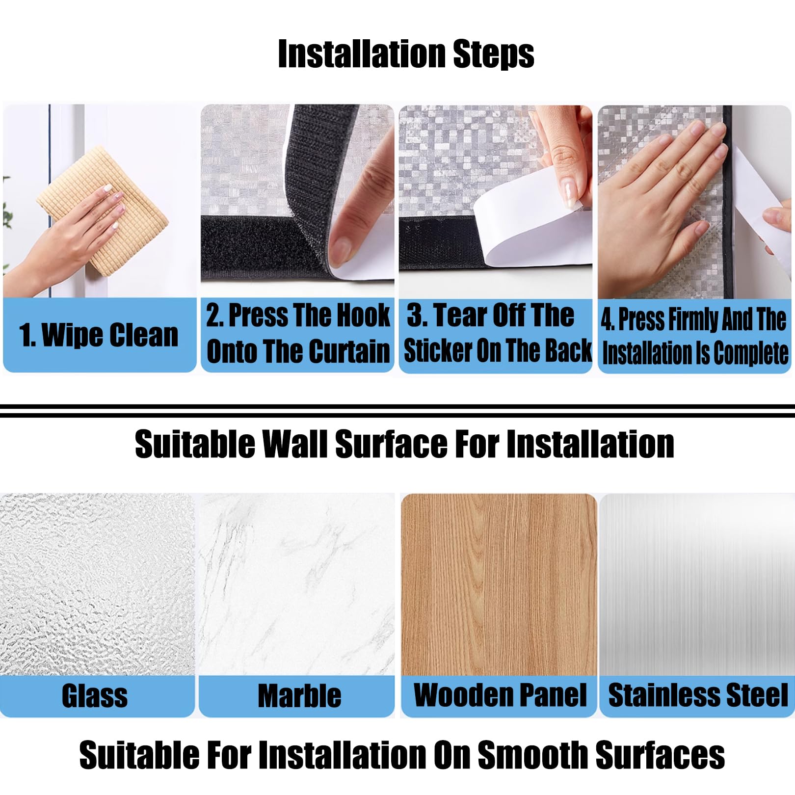 Kits D'isolation Pour Fenêtres, Rideau de protection thermique pour portes et fenêtres, Coupe-vent, Protection Contre le Froid, Au Bruit, Pour Chambre à Coucher De Salon, Personnalisable (148x220cm)