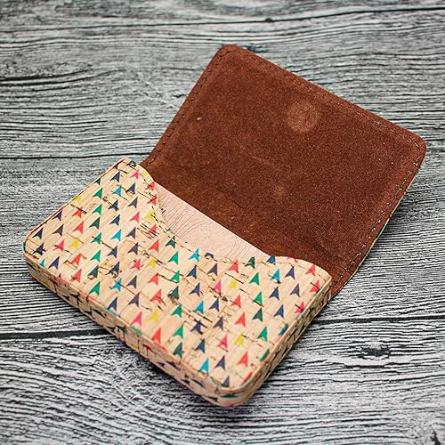 Miniatura 8 de BOSHIHO diseño especial de corcho Business Card Case Eco-friendly Vegan Nombre titular de la tarjeta