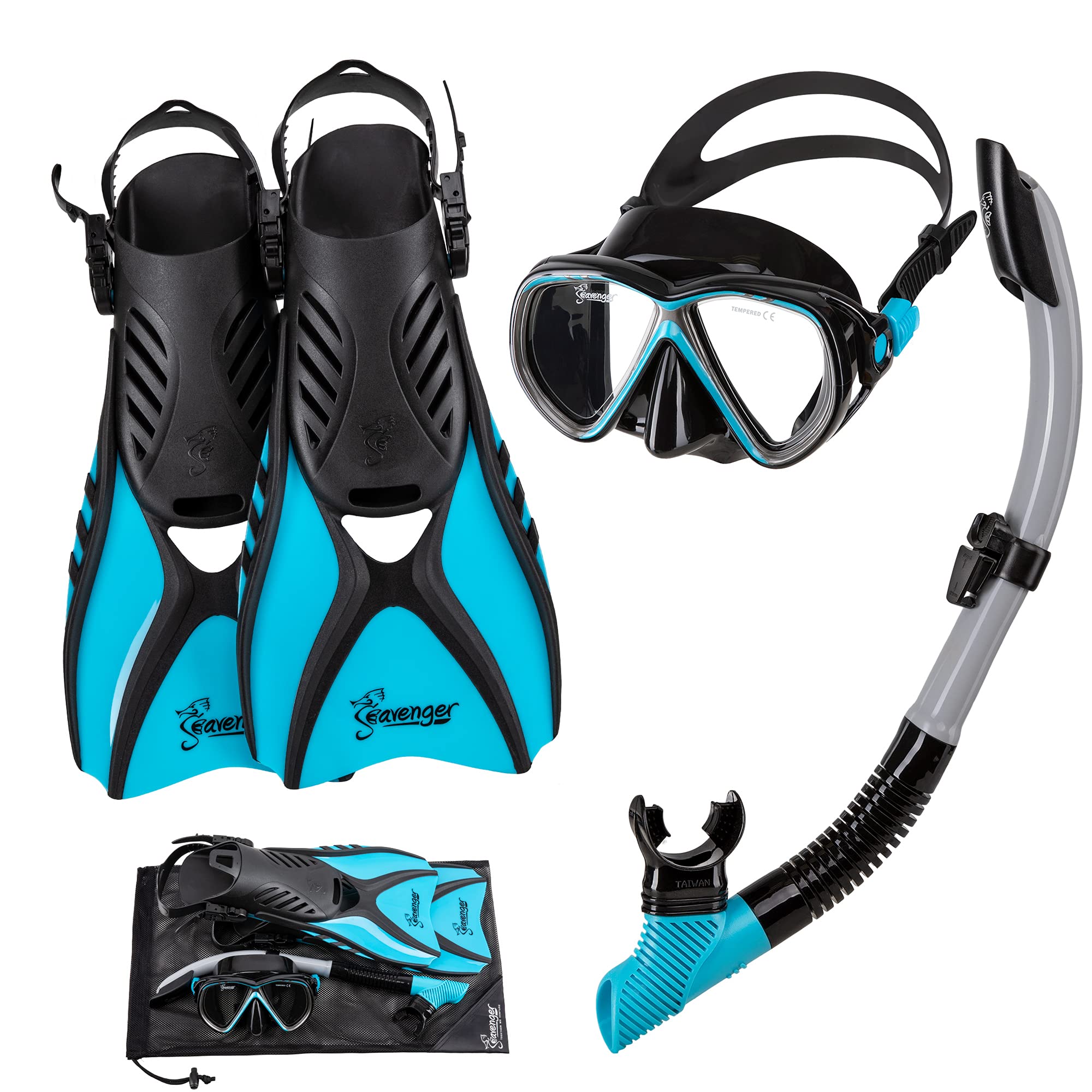 SeavengerDiving Snorkel Set - - L