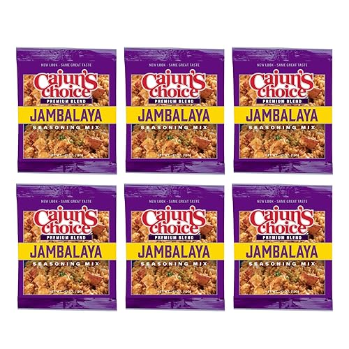 Miniatura 8 de Jambalaya Seasoning Mix 0.42 oz Cajun's Choice Louisiana Foods (Paquete de 2)