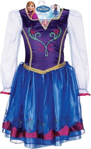 Miniatura 2 de Disfraz Disney Anna para niñas, Azul/Púrpura