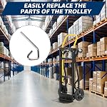 4 Pcs Grab Clip Hitch Pin Clip for Hand Truck, 3 1/4" Replacement Lock Pin, Dolly Parts for Convertible Composite Hand Truck
