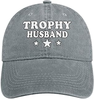 Trophy Husband Unisex Denim Hat Casual Baseball Cap Dad Hat Trucker Caps with Adjustable