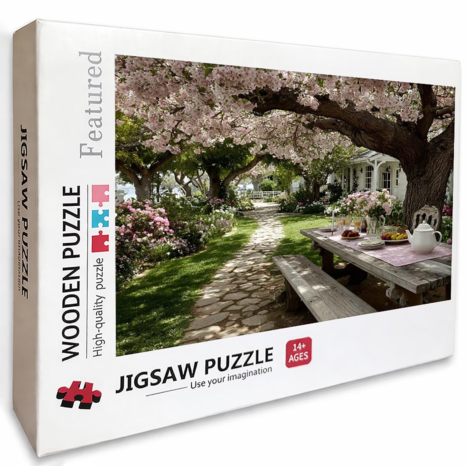 Puzzle Arte con Scatola Giardino, Albero Puzzle Legno 3000 Pezzi Adulti 122x81cm, Attività di Intrattenimento ad Alta Difficoltà, DIY Classici Gioco, Jigsaw Per Tutta La Famiglia, Regalo, 5-5136