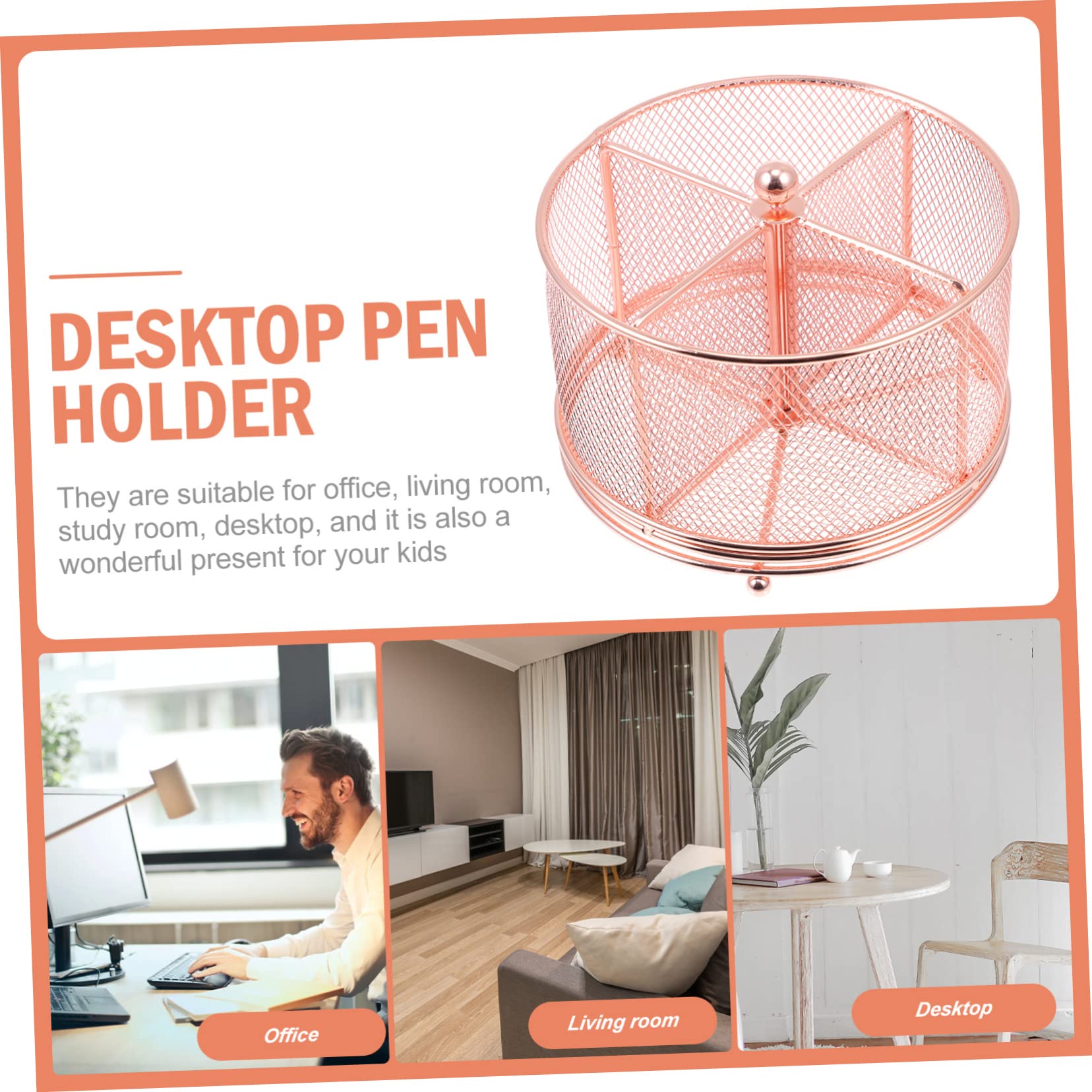 Portapenne Rotante Con Scomparti Per Ufficio e Casa Organizer Per Cancelleria Multifunzionale Design Pratico e Leggero