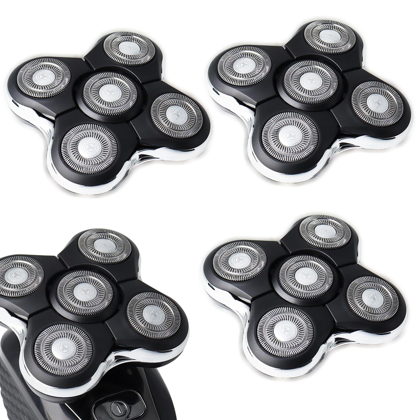 Photo 1 of 2Pack Blade Pro Replacement Head Compatible with Remington Balder Pro XR7000, 5 Dual Track Shaver Heads for a Smooth and Close Shave with No-Irritation.(Pack of 2)