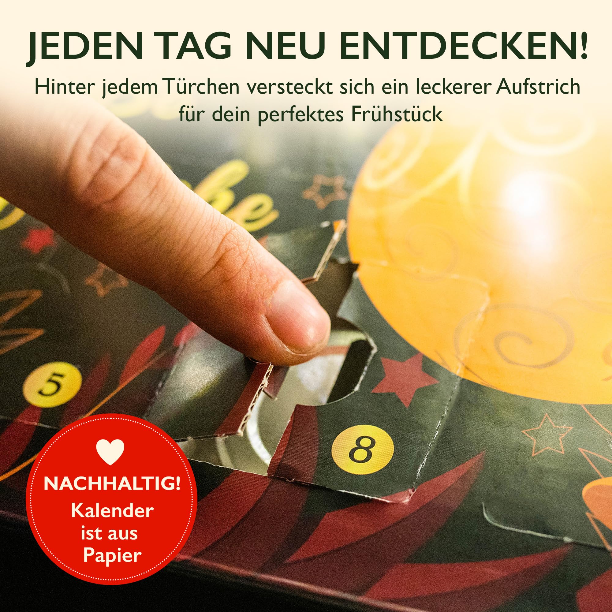 Adventskalender 2025 aus Deutschland Weihnachten Geschenkset (Frühstück)