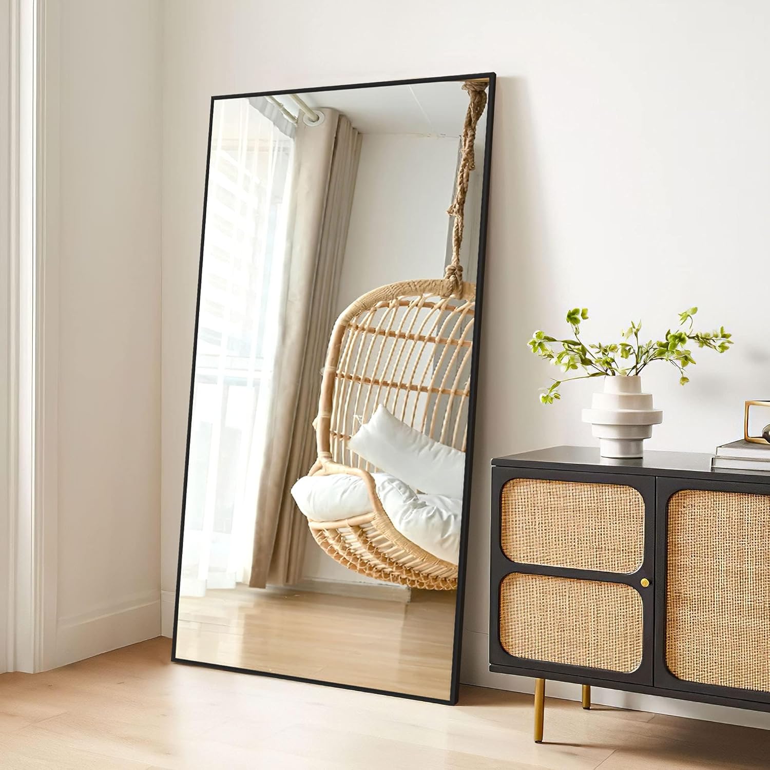 ラタン　籐　ウォールミラー　姿見　ヴィンテージ ラタン 藤 ウォールミラー 姿見 全身鏡 ヴィンテージ 楽天市場】壁掛け
