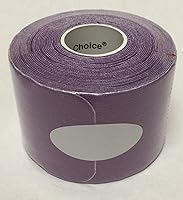 Vista 2 de Therapist's Choice® Rollo de cinta de kinesiología precortada (2 pulgadas x 16.4 pies) (morado claro)