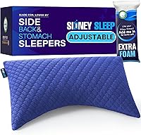 Vista 1 de Sidney Sleep Almohada para personas que duermen de lado y de espalda, comodidad para el dolor de cuello y hombros, relleno de espuma viscoelástica