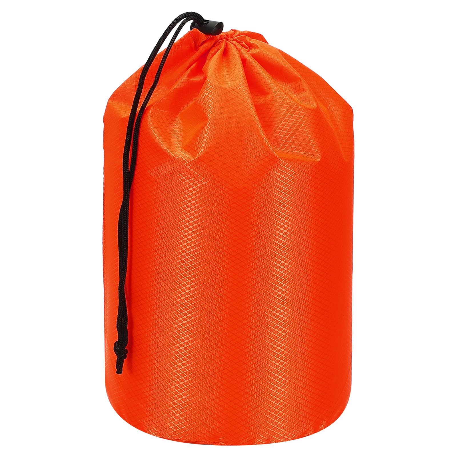 PATIKIL Stuff Sack, 7 x 13 Inch Waterproof Outdoor Storage Sack Portable Drawstring Dust Flap Bag Lightweight Sleeping Bag for Camping Hiking Backpacking, Orange
