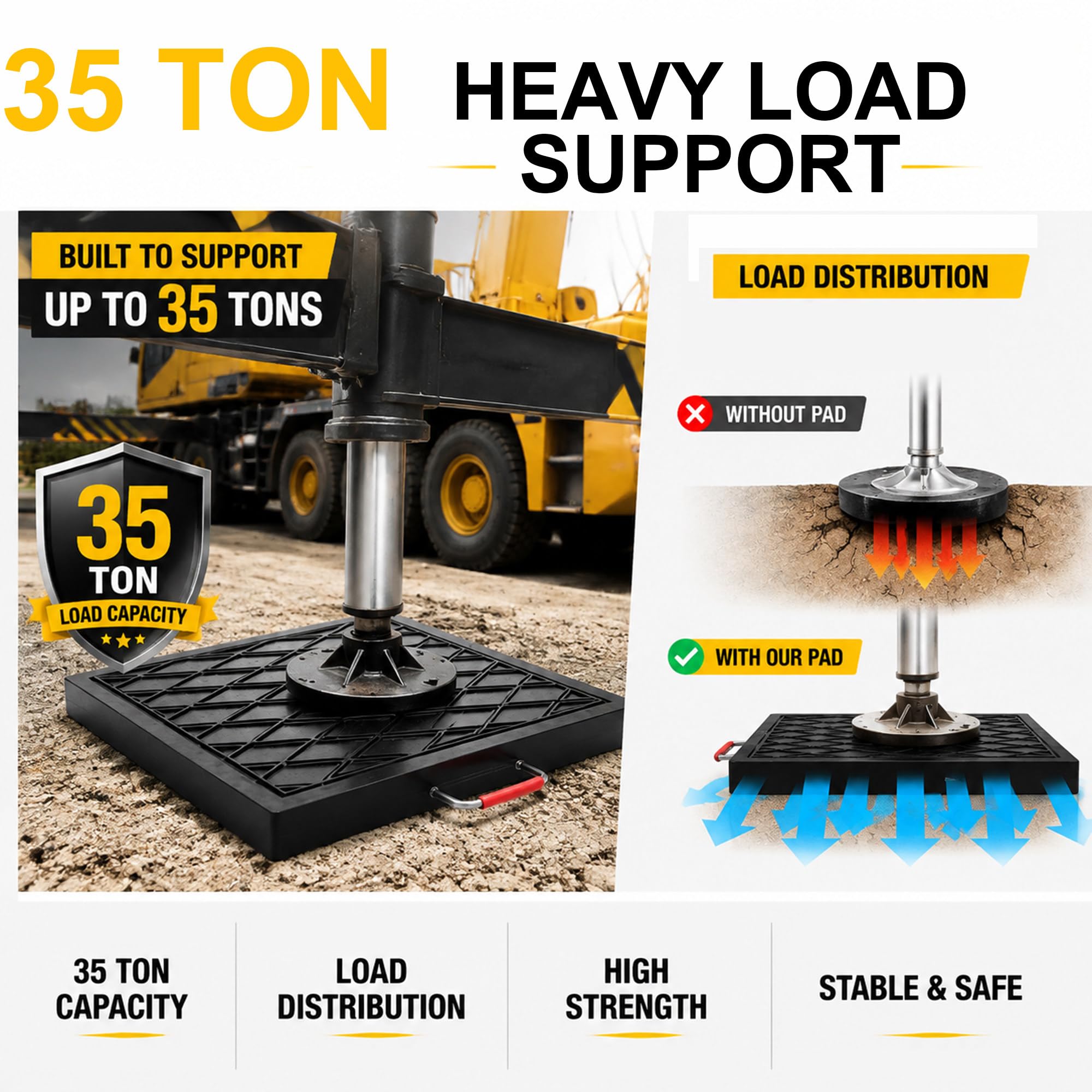 Stützplatten Für Betonpumpenwagen Bodenschutzblöcke Für Baustellen T55