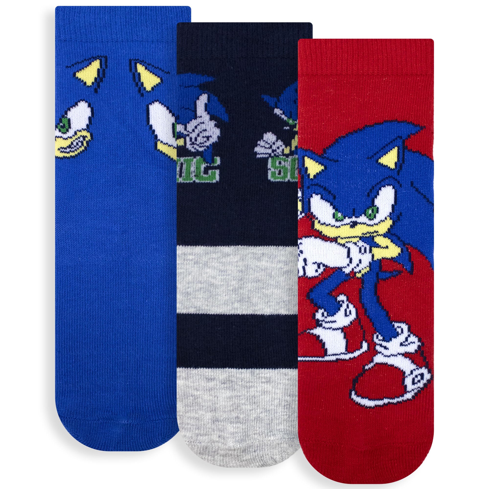 Sonic The Hedgehog 6882 Baby Socks Warm Cotton 3 Pairs, meerkleurig 1, 27-30