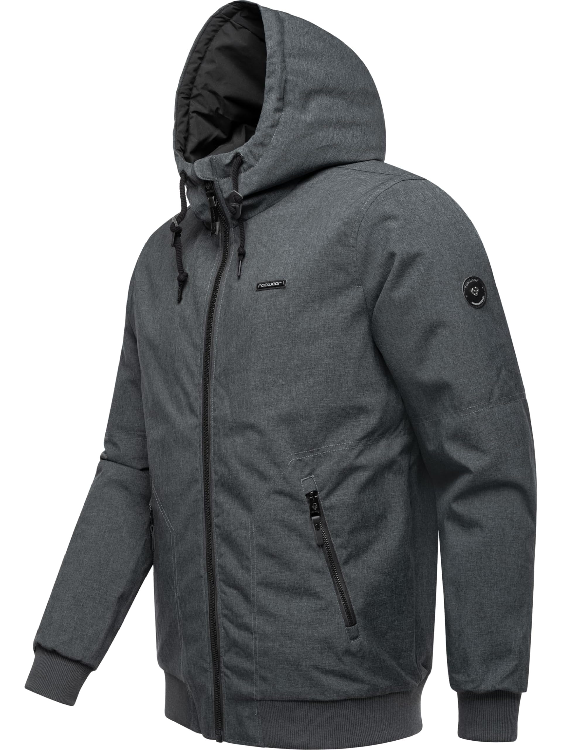 Ragwear Giacca invernale da uomo, calda, impermeabile e traspirante, con cappuccio regolabile Stewie S-4XL
