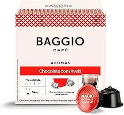 Baggio Café Cápsulas De Café Aroma Chocolate Com Avelã Compatível Com Máquinas Dolce Gusto Contém 10 Cápsulas