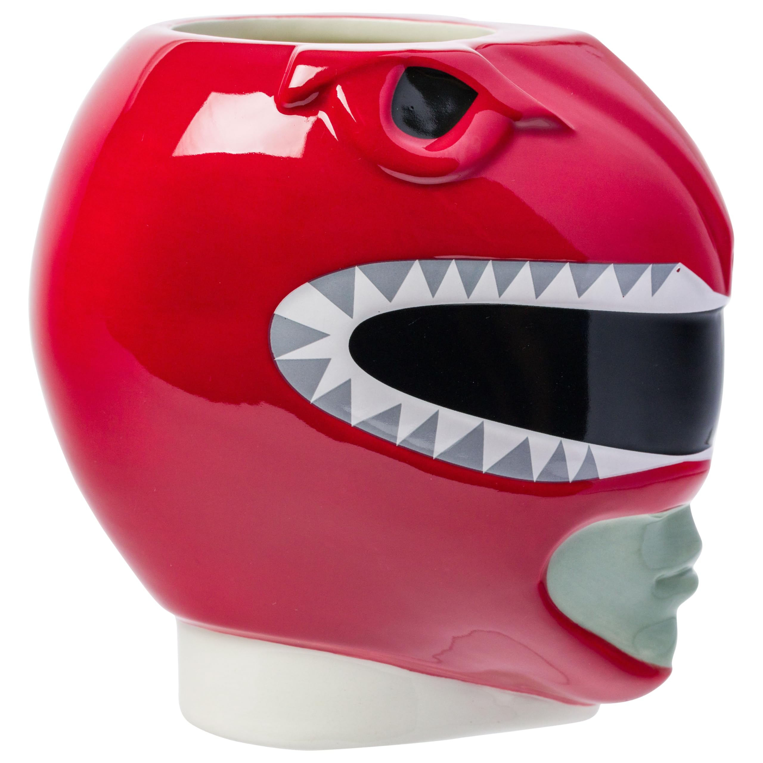 Silver Buffalo Power Rangers Keramiktasse, 3D-Form, Rot | Keramik, 0,59 Liter