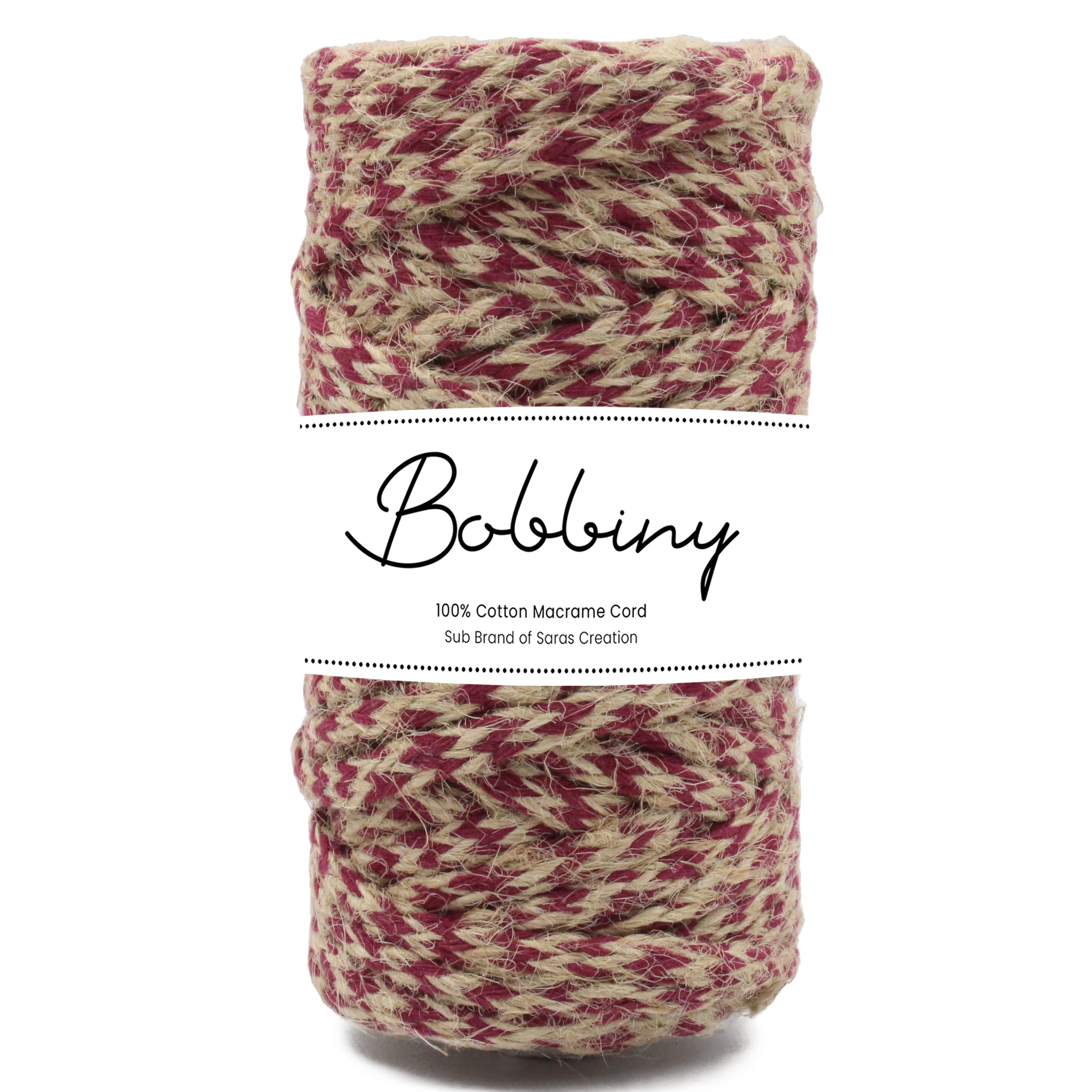Bobbiny Natural Round Braided Jute Twine Rope - Linen Rustic String Cord for DIY, Party, Wedding, Gift Wrapping and Other Projects | Black Mix | 4mm, 20 Meters — Amazon image 7