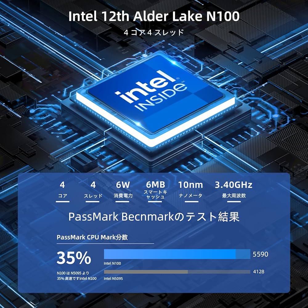 BMAXミニPC N100 16GB DDR4 512GB SSD 美品② Amazon.co.jp: BMAX ミニPC Intel 12世代N100 16GB DDR4 512GB