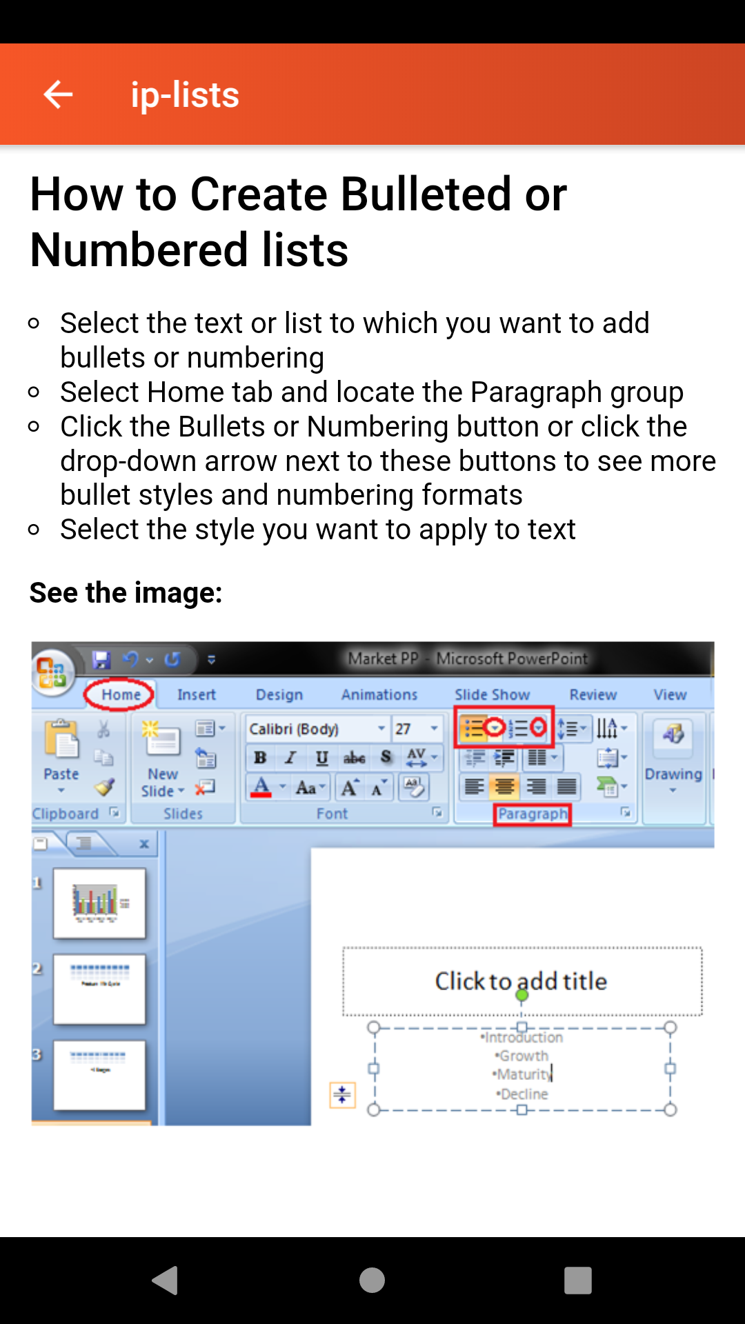 Ms Powerpoint App Examples Guide for MS PowerPoint - App on Amazon Appstore