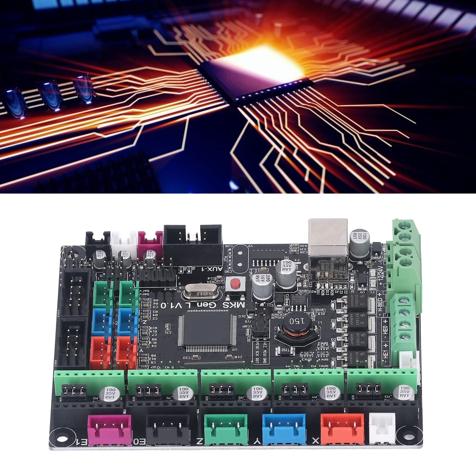 Hyuduo Scheda Controller Stampante 3D, Scheda Madre PCB 4 Strati