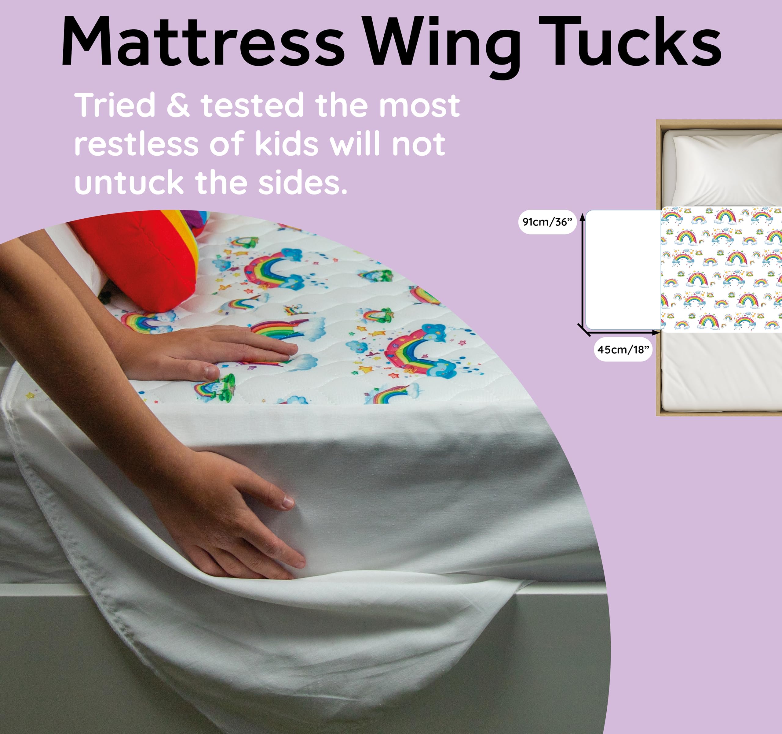 Bedwetz Potty Training Bed Pad, Waterproof Mattress Protector for Toddler & Single Beds - Image 3