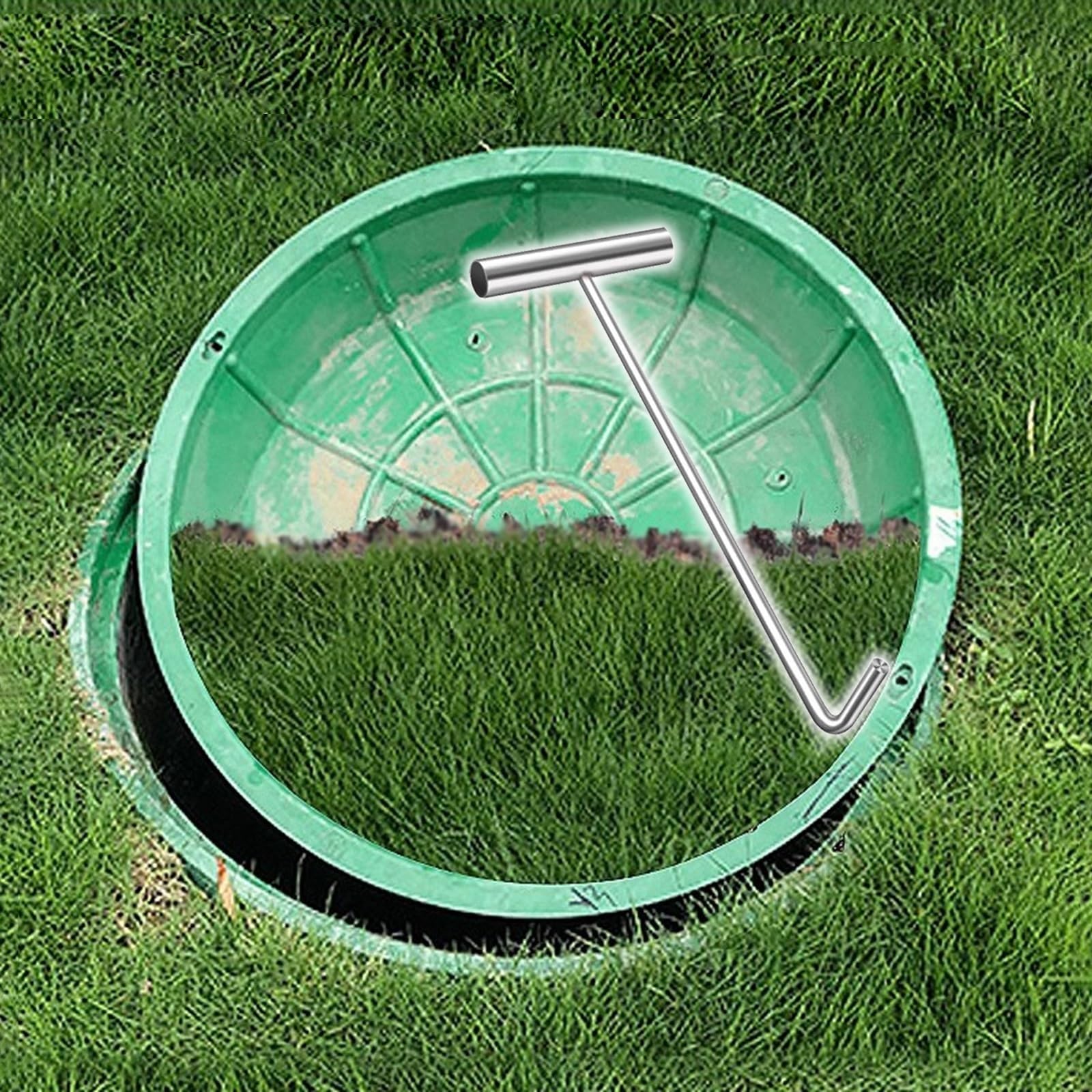 FCXWEVR 31/28/24/20/16 Inch Resin Cu Drain CoversPortable Invisibl for Ln and Patio Ideal for Sewers and Water Sto Soluts