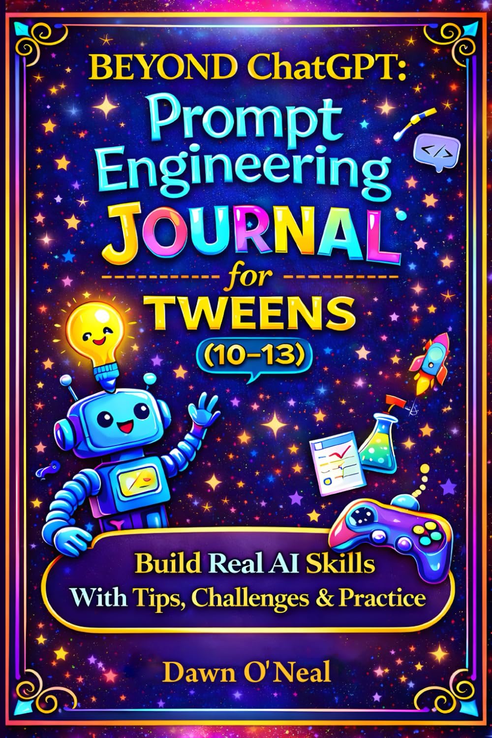 BEYOND ChatGPT Prompt Engineering Journal for Tweens (10-13): Build Real AI Skills with Tips, Challenges & Practice (AI JOURNALS - Helping You Keep Organized)