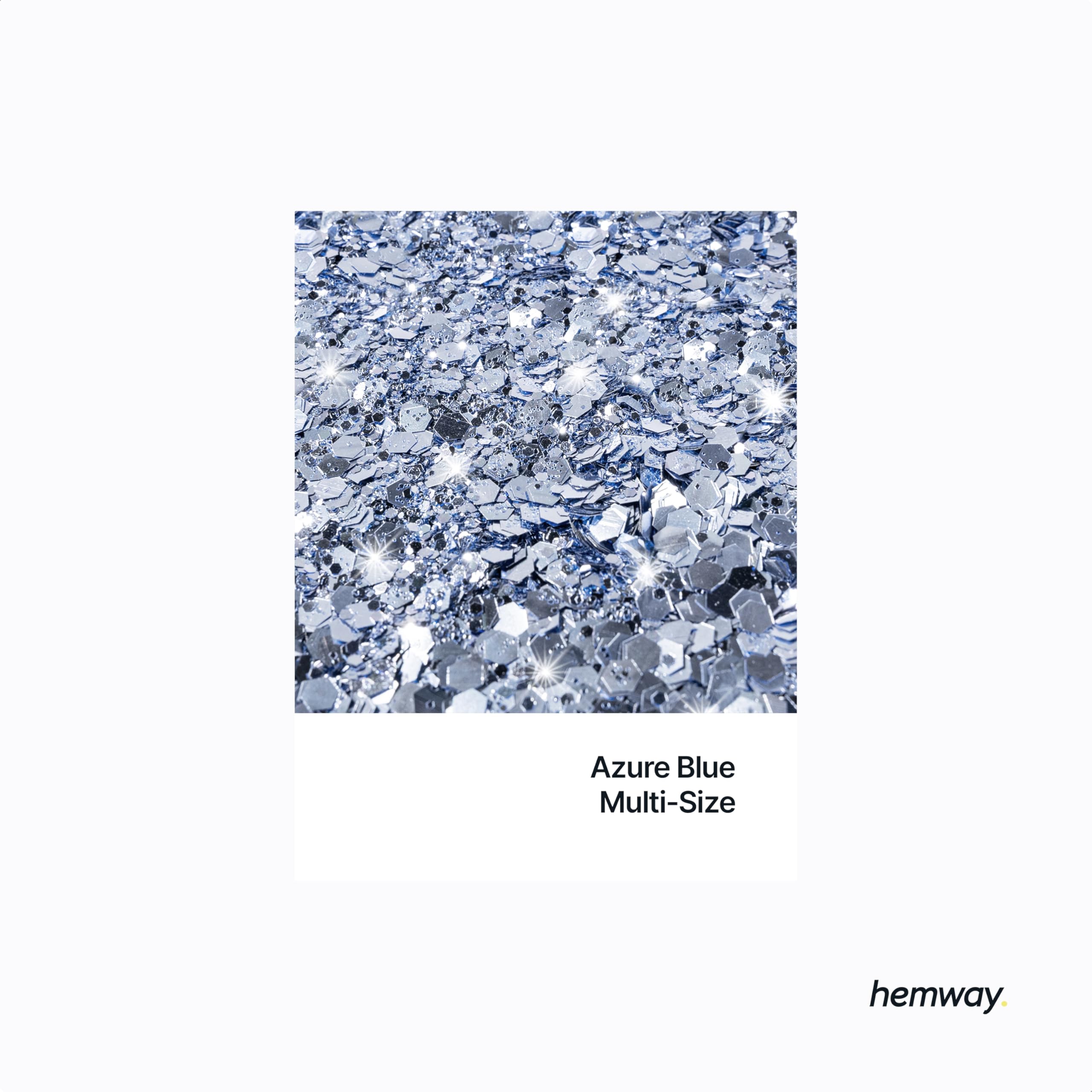 Hemway Azure Blue Glitter Shaker - Image 2