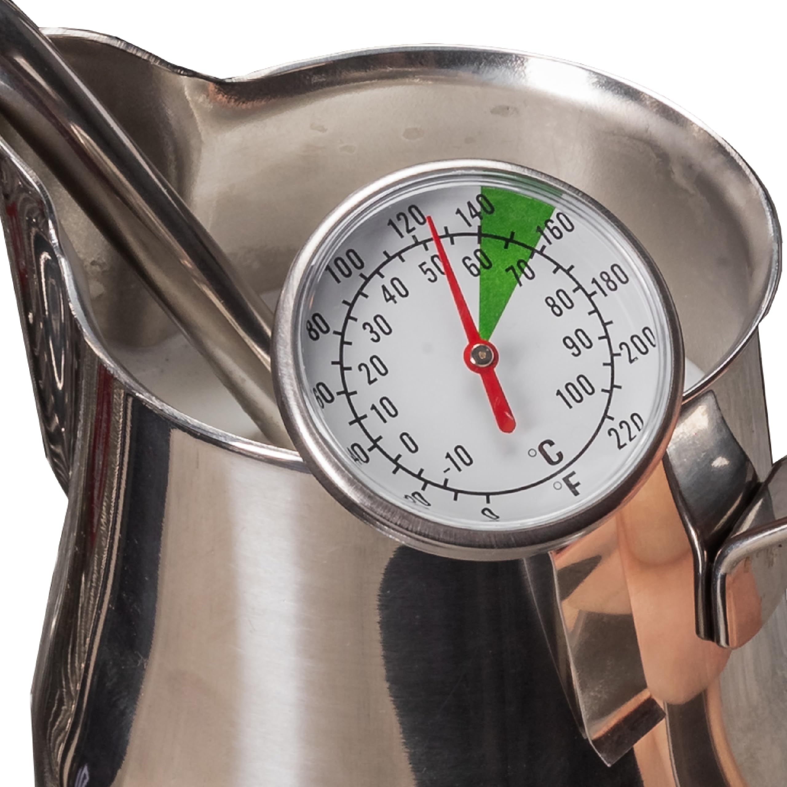 LELIT Termómetro de Inmersión - Doble Escala en Celsius & Fahrenheit - PLA3800 - Plata