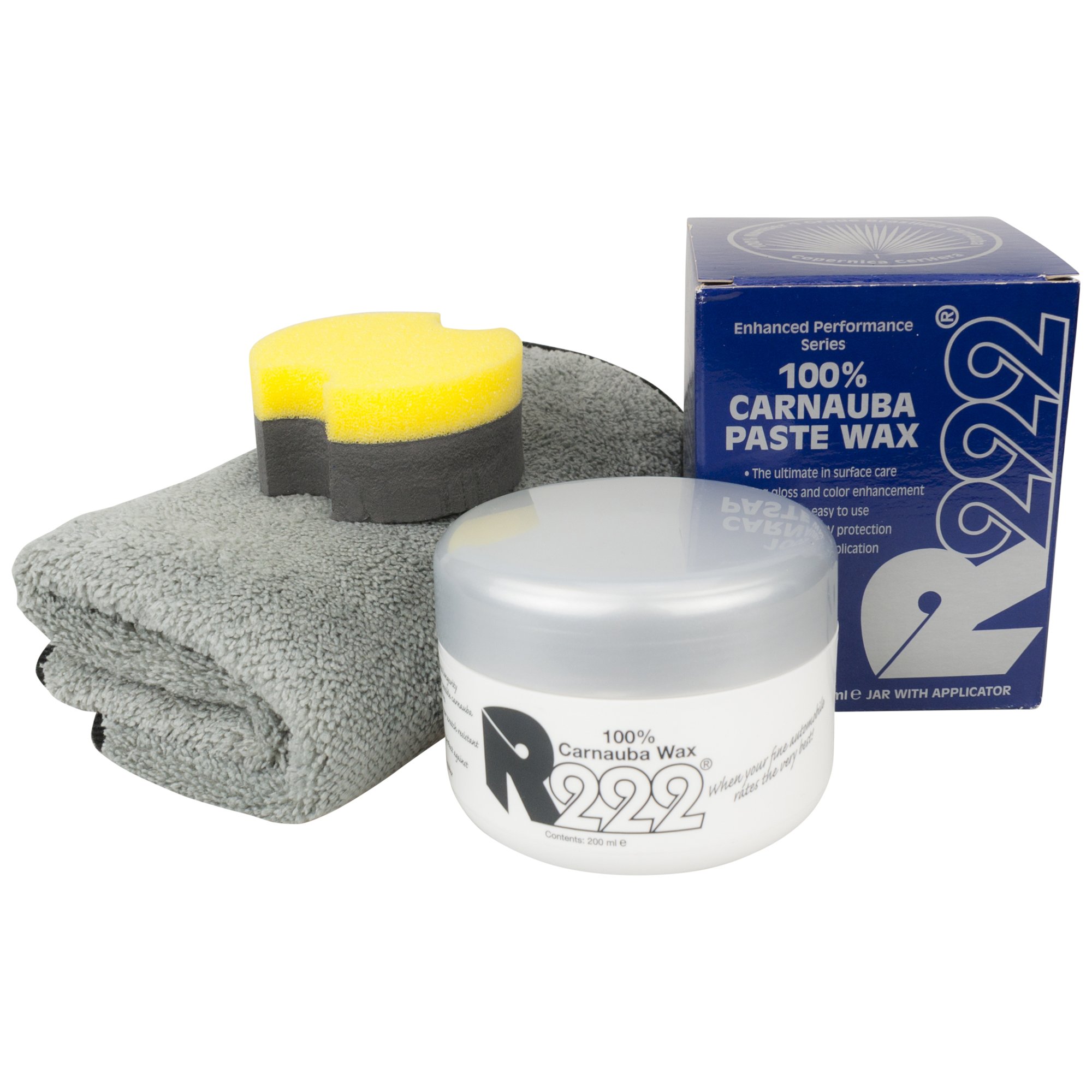 R222 100% Carnauba Paste Wax/Hartwachs 200ml inkl.DFT Microfasertuch!