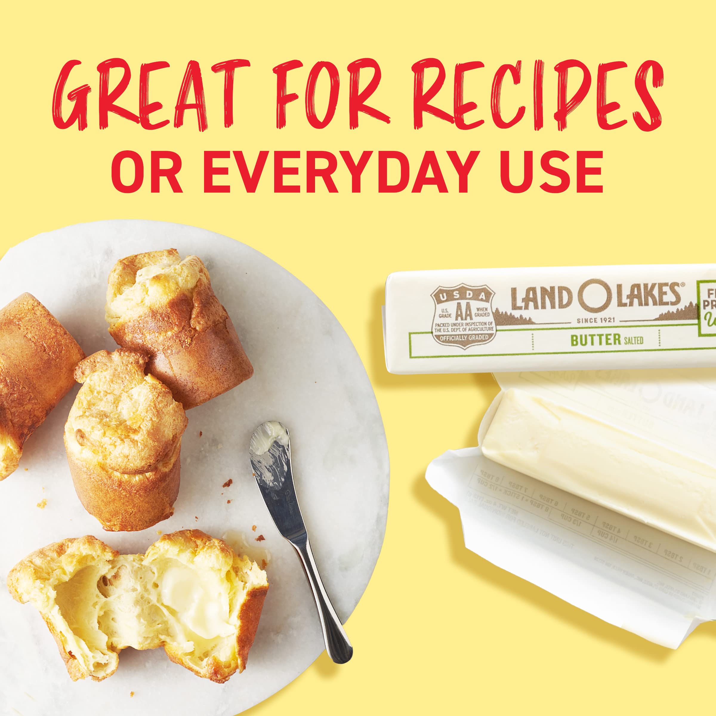 Land O Lakes Salted Butter Made with Sweet Cream and Salt 4 sticks 1 lb pack — view 5