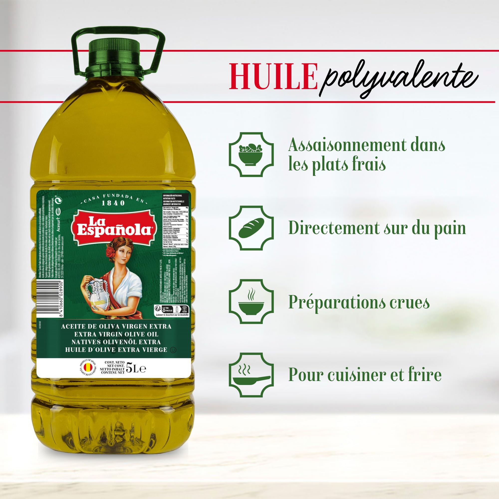 LA ESPAÑOLA - Huile d'olive vierge extra (5L)