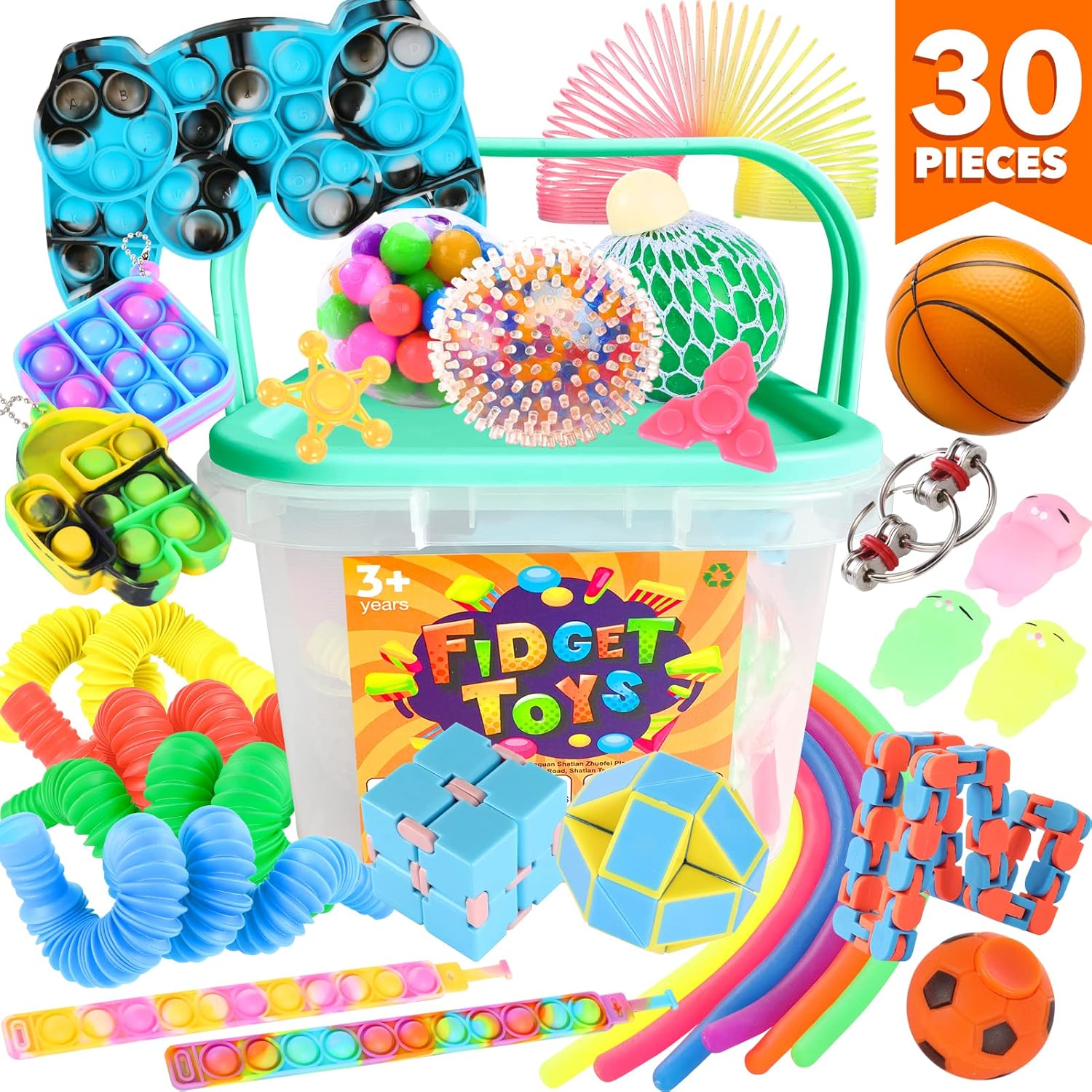 Fidget Sensory Toy Pack with Stress 