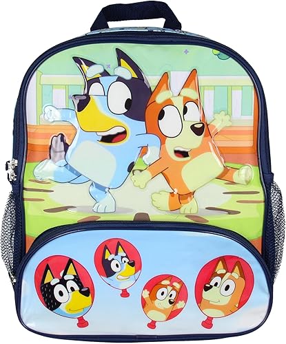 Miniatura 2 de AI ACCESSORY INNOVATIONS Bluey - Mochila de viaje escolar de 14 pulgadas para niños, con diseños de personajes elevados