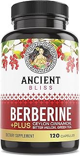 Ancient Bliss Berberine HCL 1200mg with Ceylon Cin