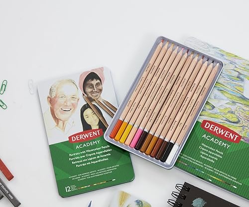 Miniatura 4 de Derwent Academy Acuarela Skintones 12 Lata