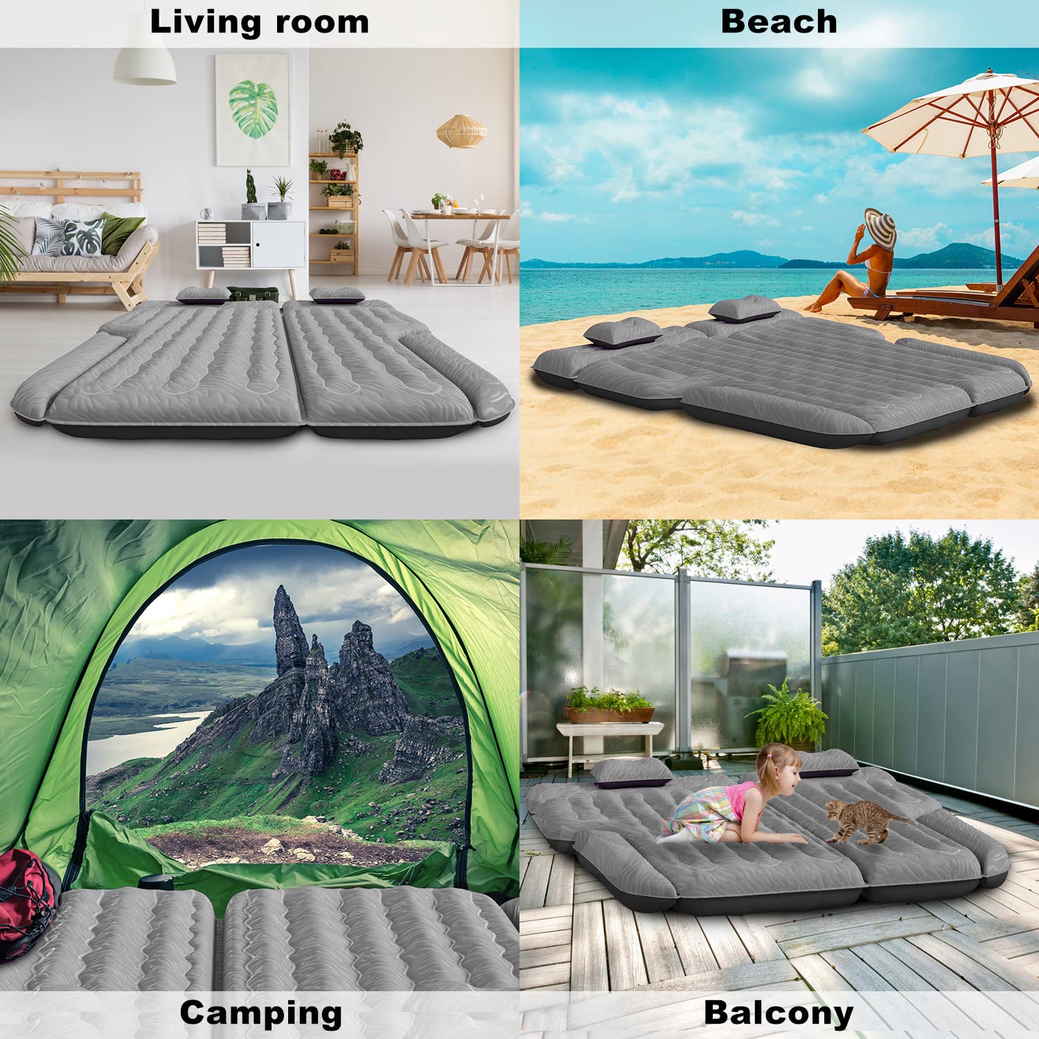 Buy SUV Air Mattress Umbrauto Car Air Mattress 2022 Upgraded Flocking