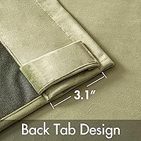 Vista 256 de MIULEE Cortinas de terciopelo de 63 pulgadas de largo, 2 paneles de cortinas opacas de lujo para dormitorio, sala de estar, cortinas de ventana