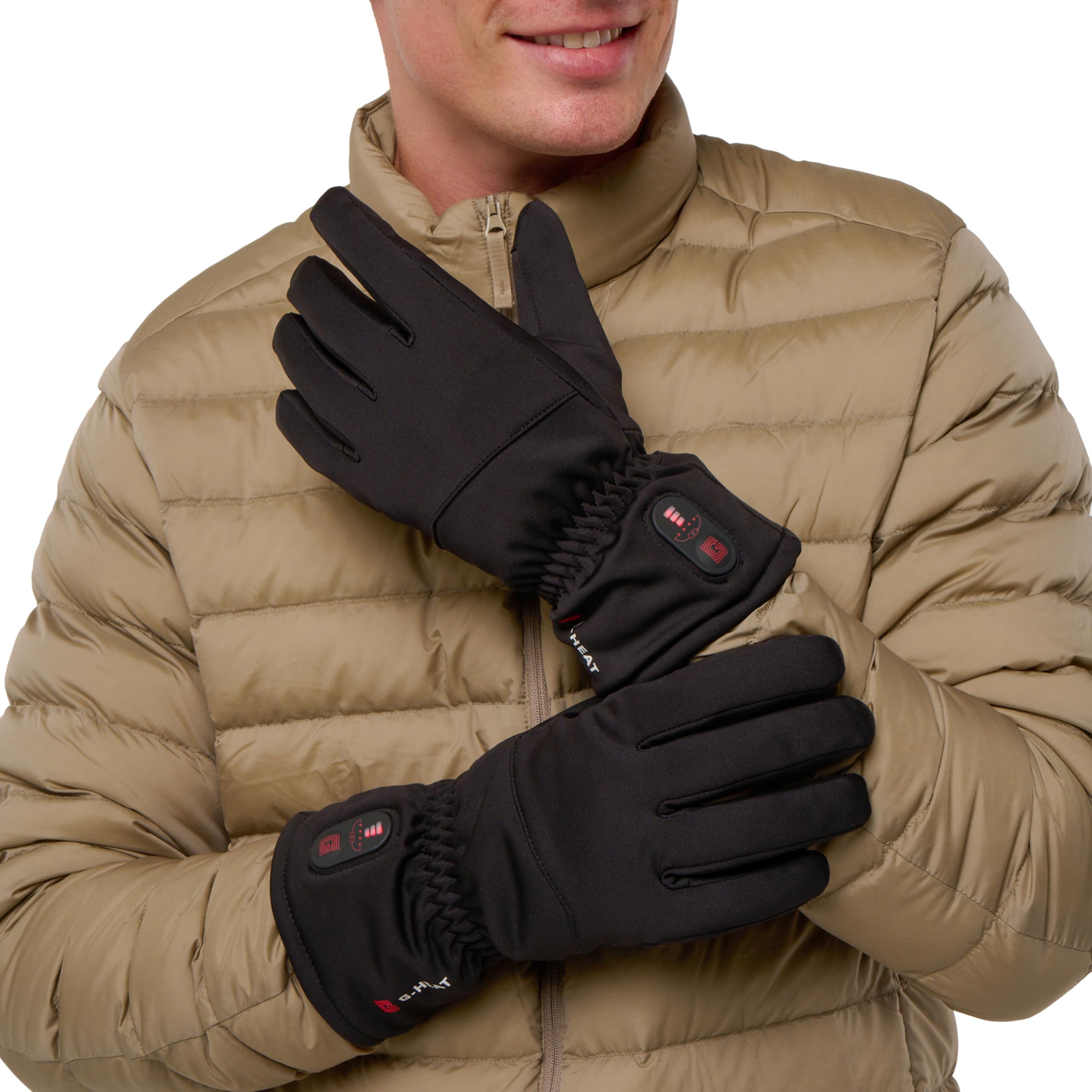 G-HEAT – Gants Chauffants Déperlants ESSENTIAL | Mixte | Jusqu’à 6h de Chaleur | Index Tactile | Coupe-Vent | Idéal pour Raynaud, Quotidien et Activités Extérieures