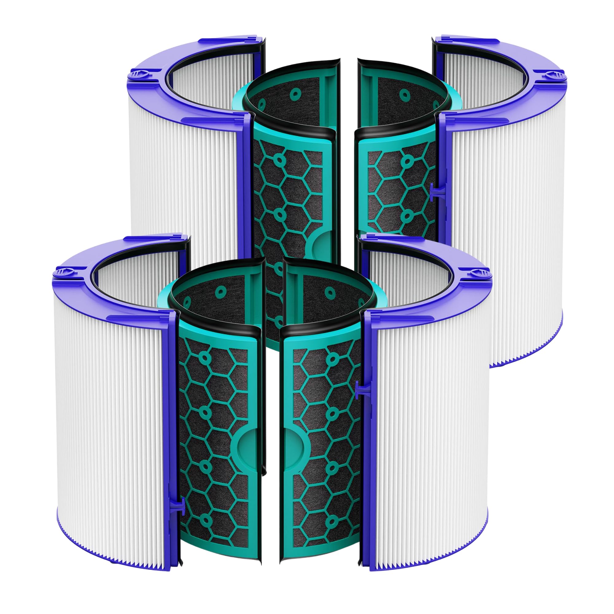 - Bagean 360 Combi Glass HEPA Filters Compatible with Dyson Air Purifier Filter HP04 TP04 Pure Cool Hot Fan Dyson Filter Replacement - H13 True HEPA and Activated Carbon Purifies 99.97% Particles (2-Pk)