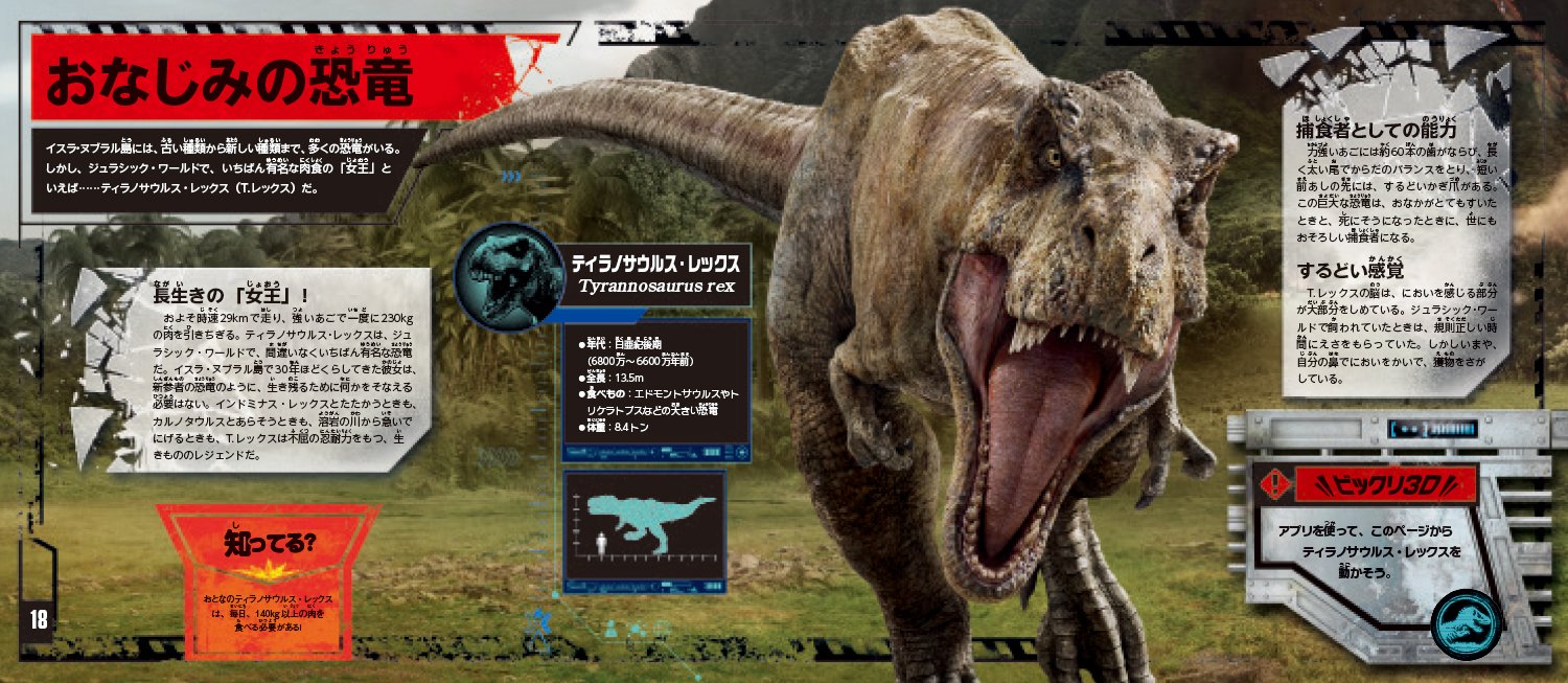 ビックリ3d図鑑 ジュラシック ワールド 炎の王国 キャロライン ローランズ 小葉竹 由美 本 通販 Amazon