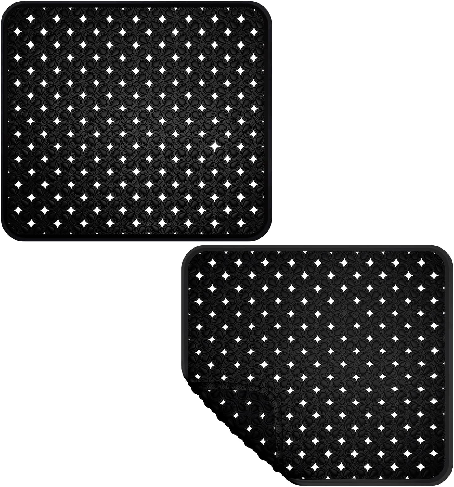 Coopay 2 Pack Kitchen Sink Mat Plastic Sink Protect Mat PVC