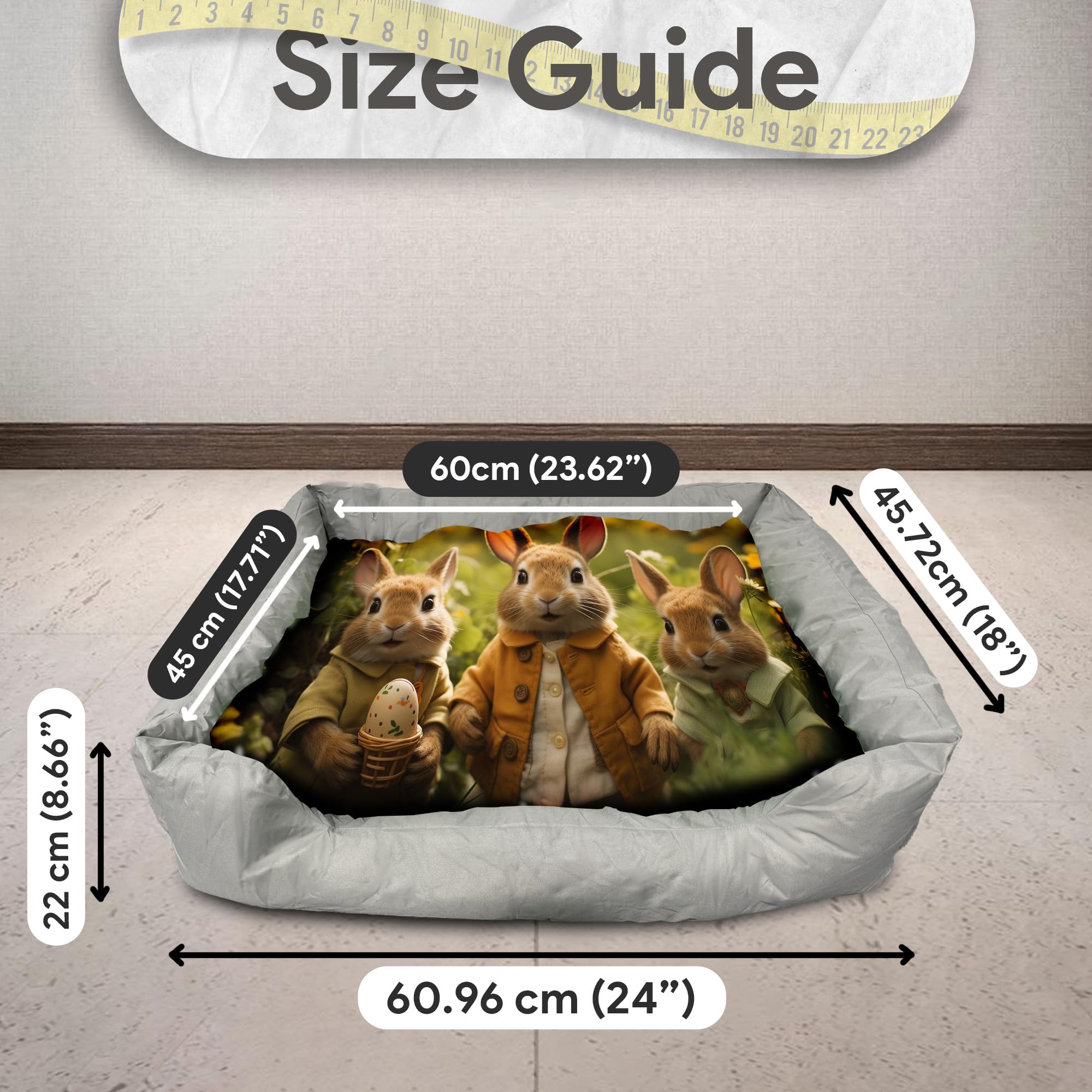 TheDogTagCo Cama personalizada para perros pequeños con almohada, cama de espuma viscoelástica personalizada para perro con funda impermeable lavable para mayor comodidad y suavidad para tu cachorro