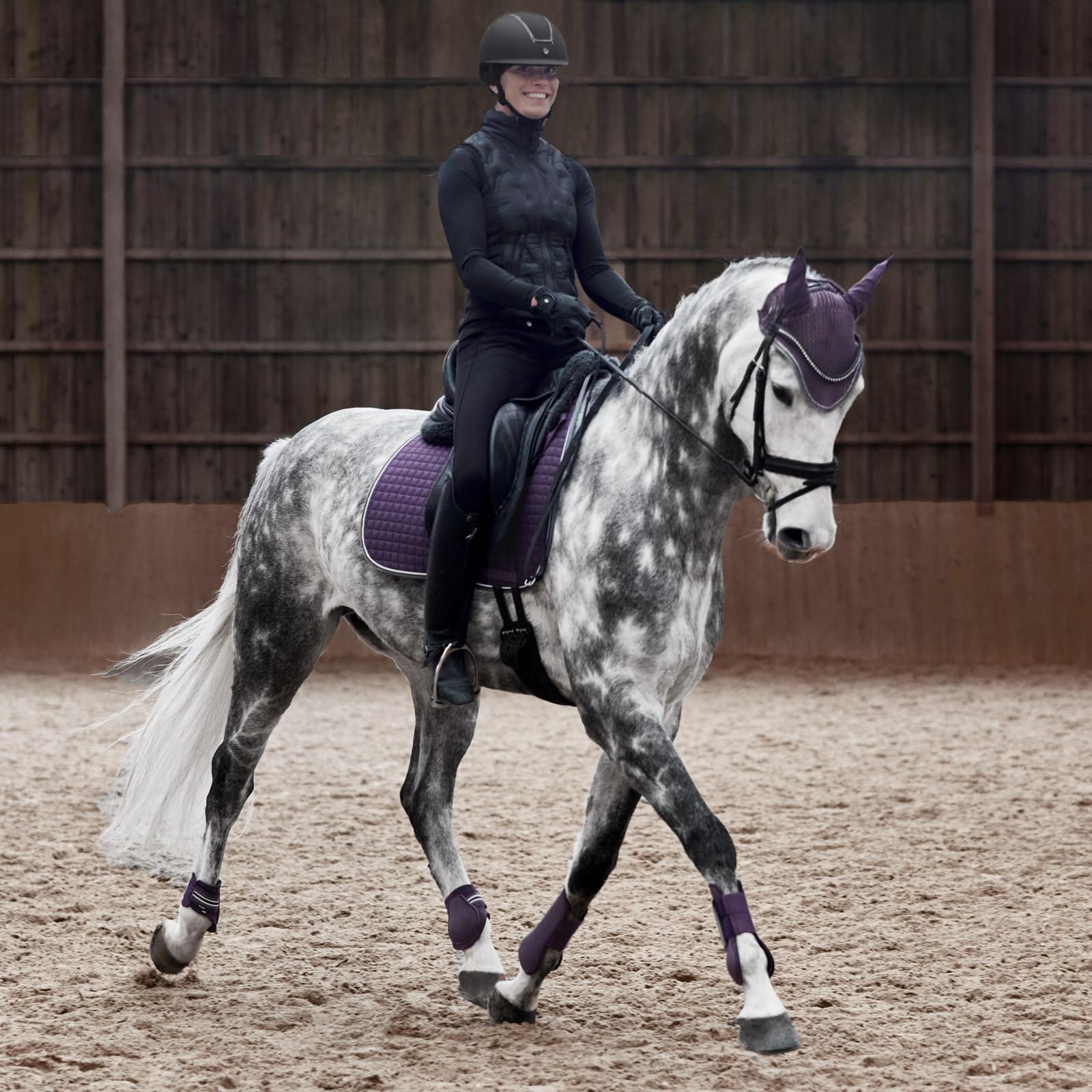 HORZE Mantilla de Uso General Adepto, Morado, P