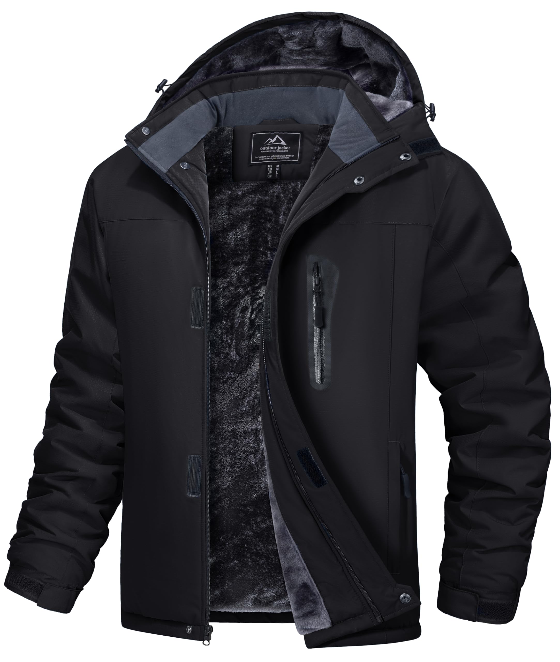 MAGCOMSEN Men's Winter Coats Ski Snow Water Resistant Jacket