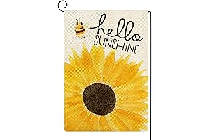 ORTIGIA Hello Sunshine Summer Sunflowers Yard Flag