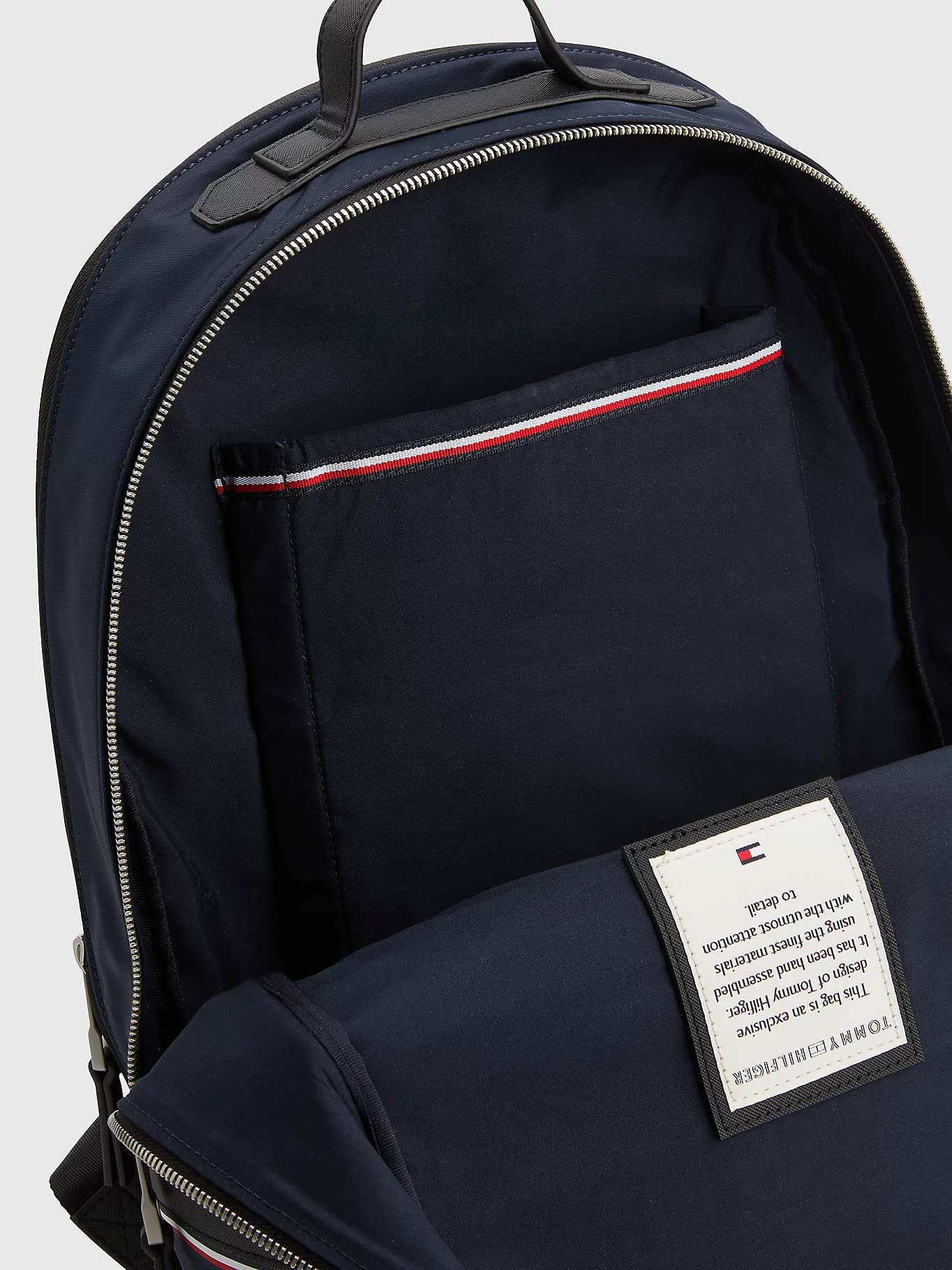 Tommy Hilfiger Hombre Mochila TH Elevated Nylon Backpack Equipaje de Mano, Azul (Space Blue), Talla Única