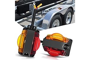 Nilight Amber/Red LED Tail Lights for Enclosed Trailer