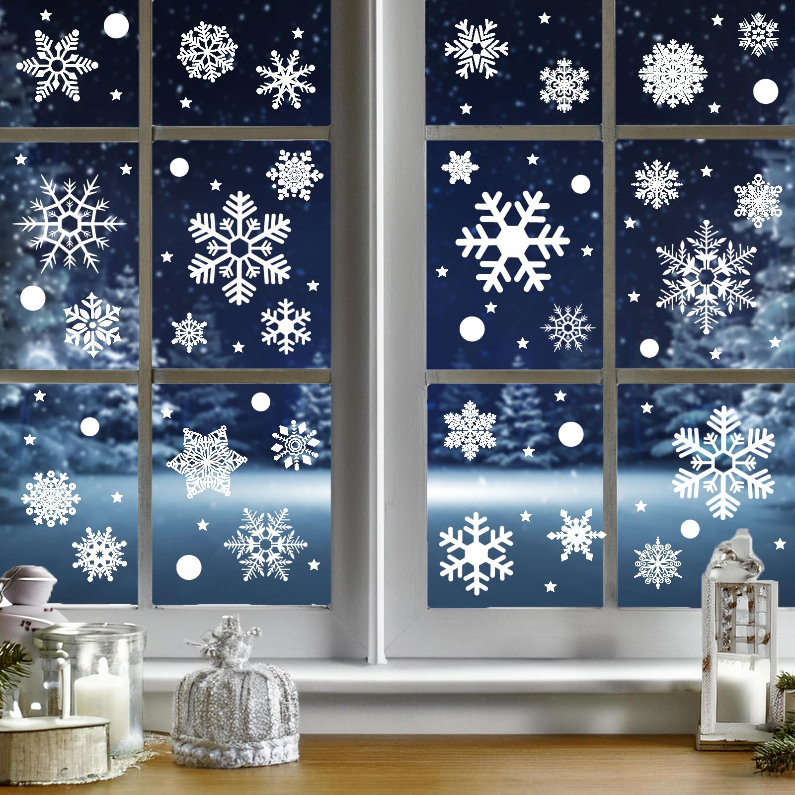 Fenterbilder Weihnachten - 230 Selbstklebende Fensterbilder Für Winterliche Dekoration